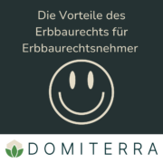 Vorteile des Erbbaurecht, Smilie, DOMITERRA Logo