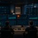 Ein Leitstand eines Rechenzentrums mit zahlreichen Displays und Monitoring-Charts.